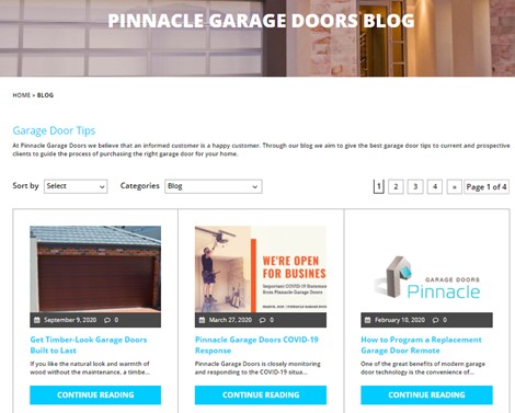 Pinnacle Garage Door company blog